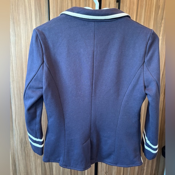 Navy Blazer with White Trim - Picture 3 of 3